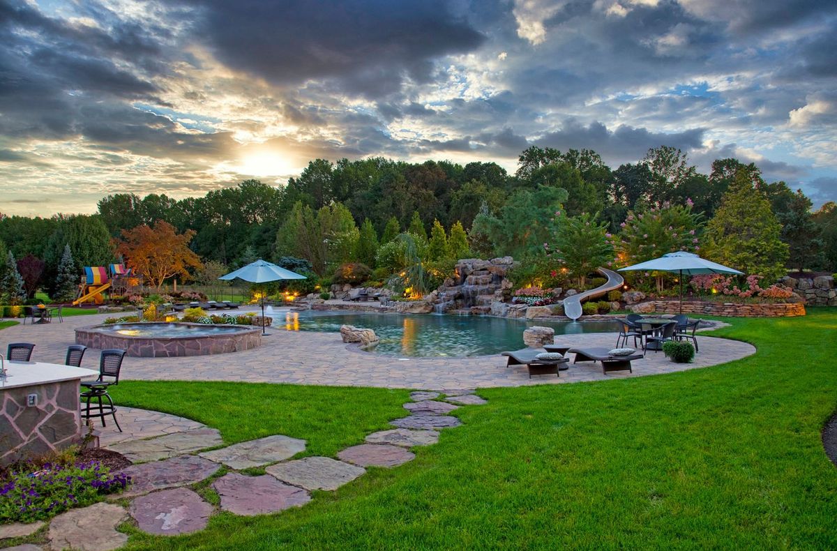 Gunite Swimming Pools & Water features for Total Concepts NJ in Marlboro, NJ