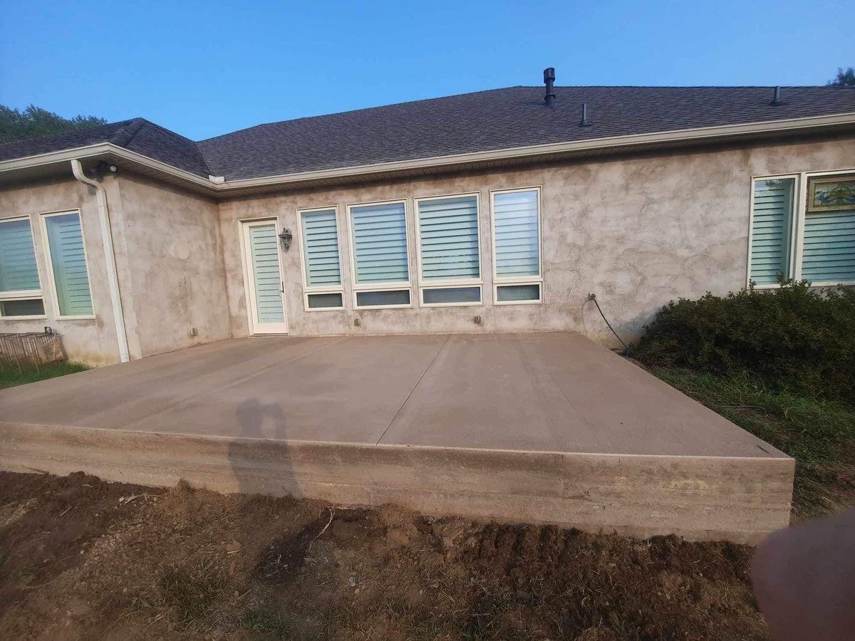 Grading & Excavating for Out of the Blue Concrete in Cocke County, TN