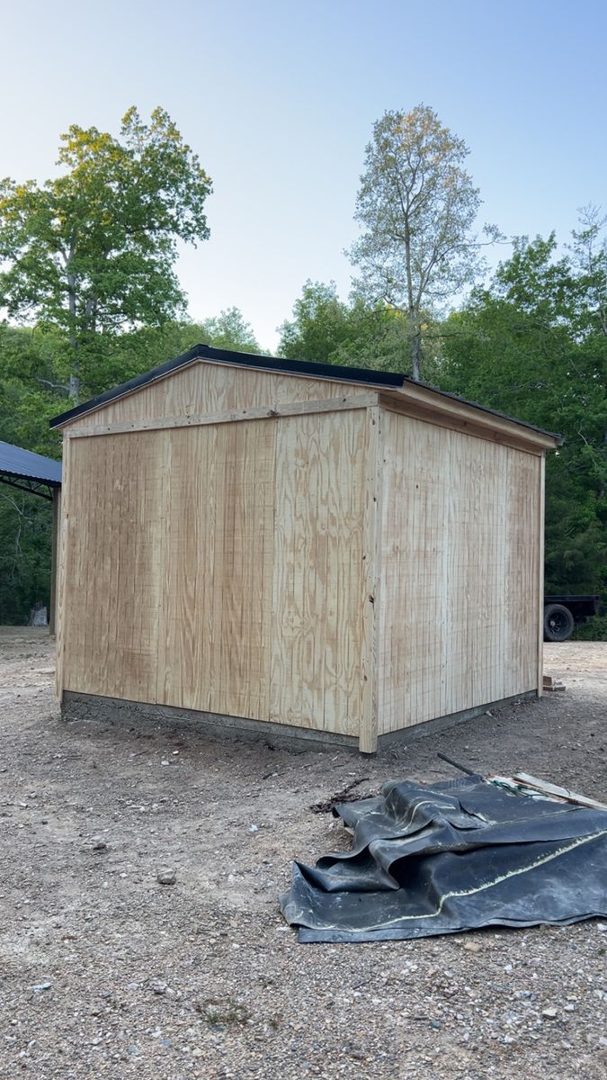 Enclosed Pole Barn for NC Property Works, LLC in Johnston County, NC