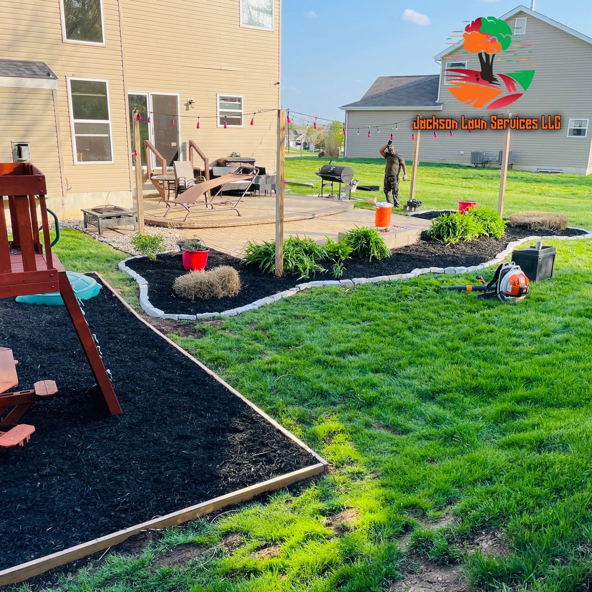 Mulch Installation for Jackson Lawn Services LLC in St Louis, MO