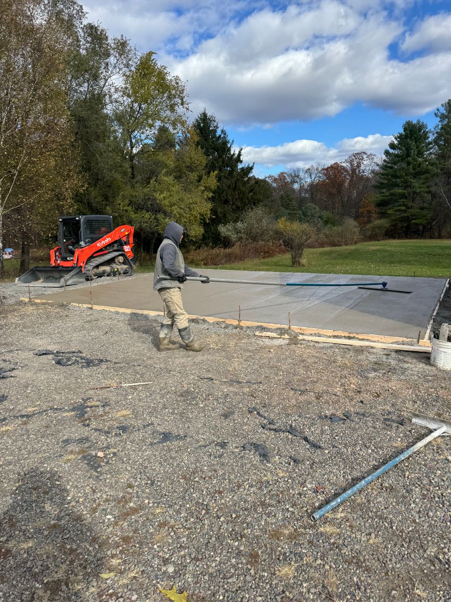Concrete Slab Construction for Tri County Enterprises in Benton, PA