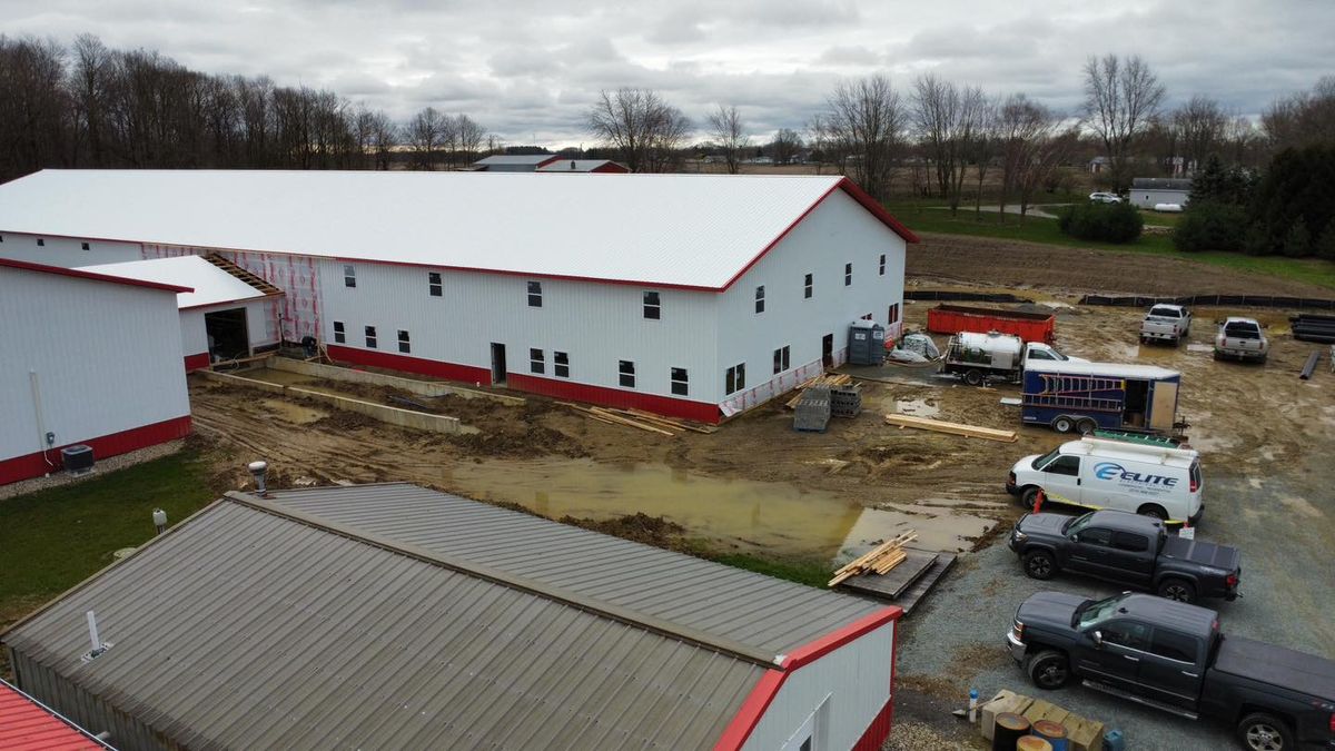 Pole Barn Construction for B&M Builders in Bremen, IN