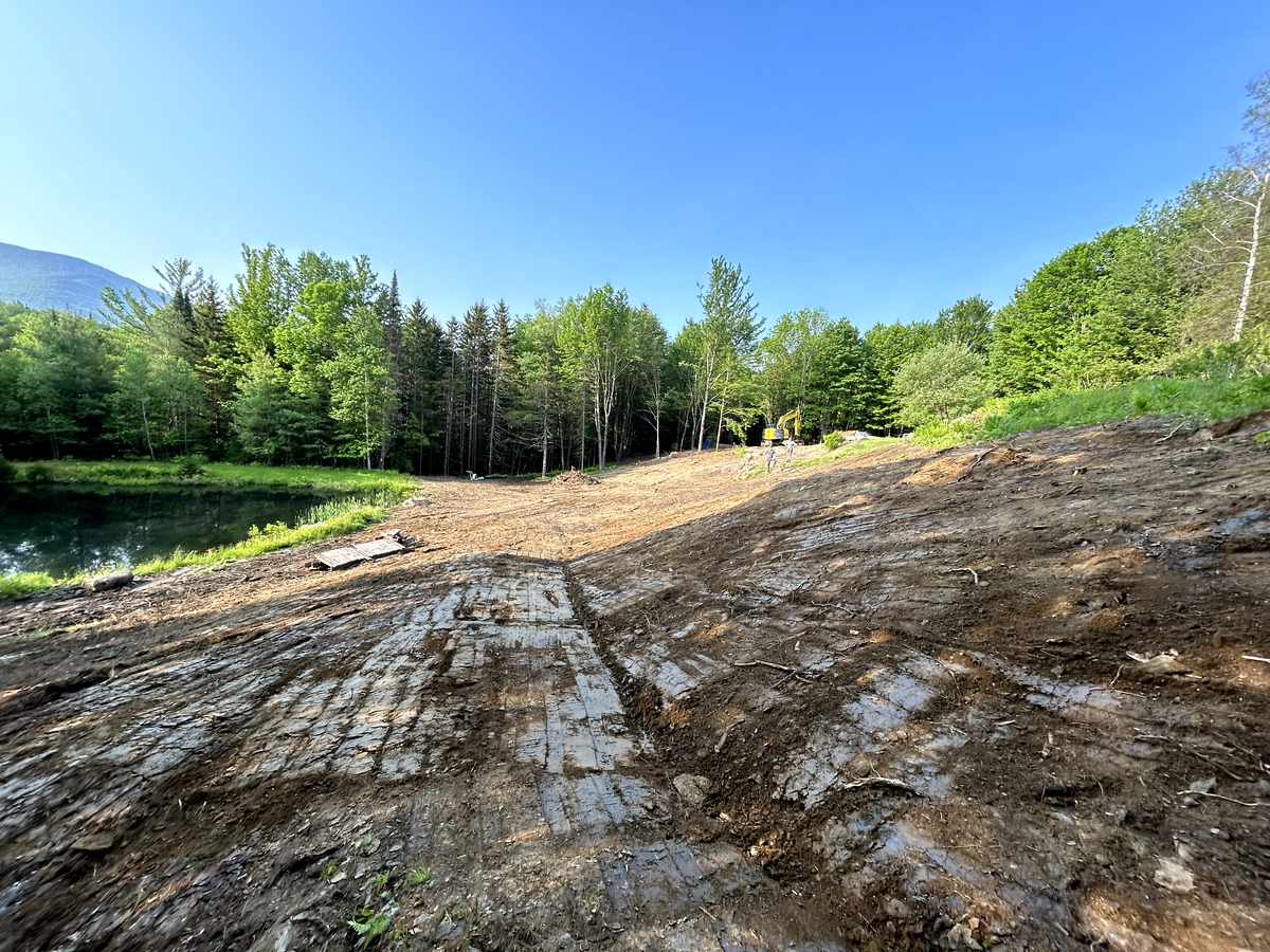 Land Grading for Andy Naylor Excavation in Johnson, VT