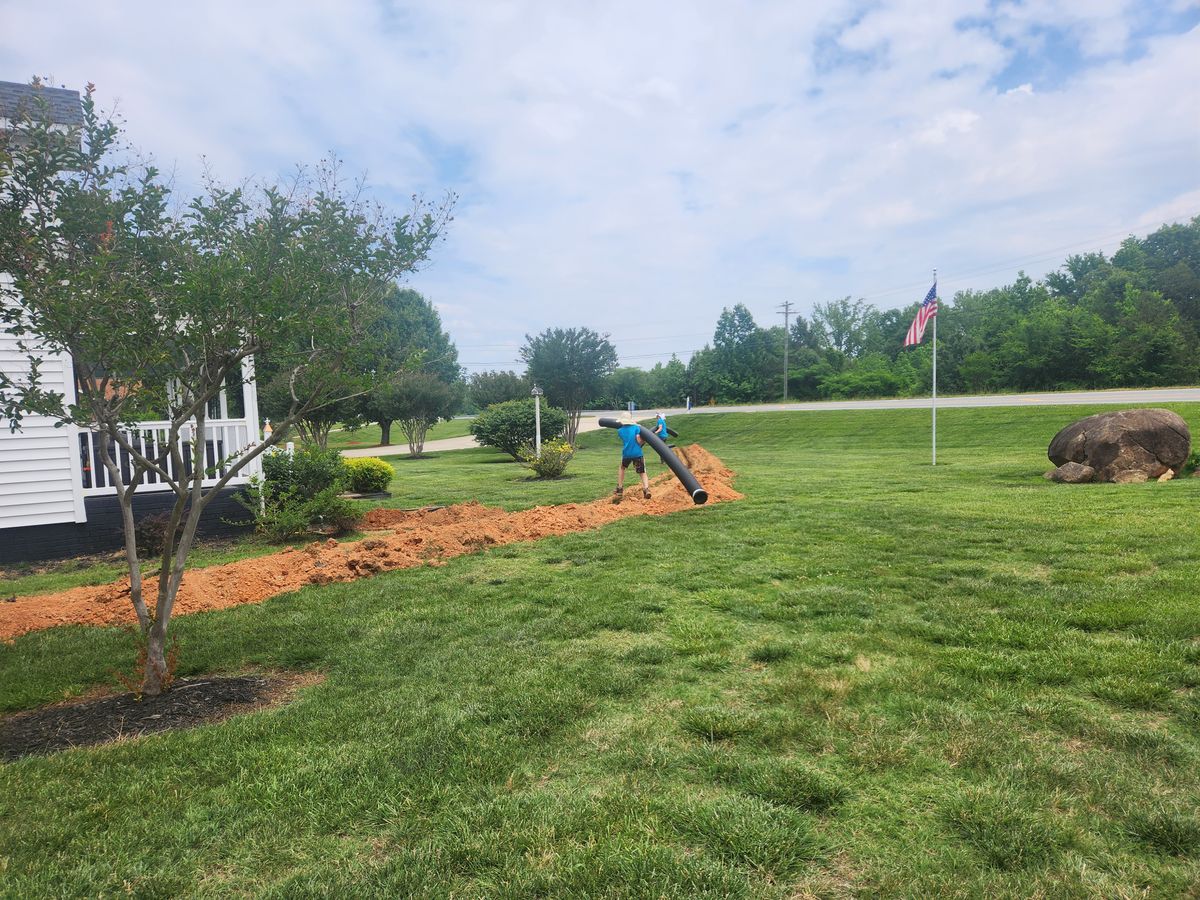 French Drains for Drain My lawn in Charlotte, NC