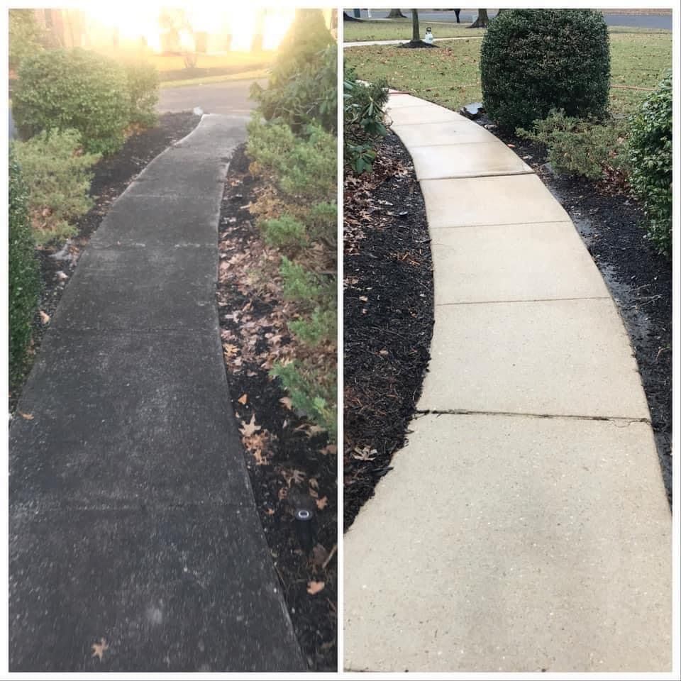 Driveway and Sidewalk Cleaning for Port City Power Washing in Wilmington, NC