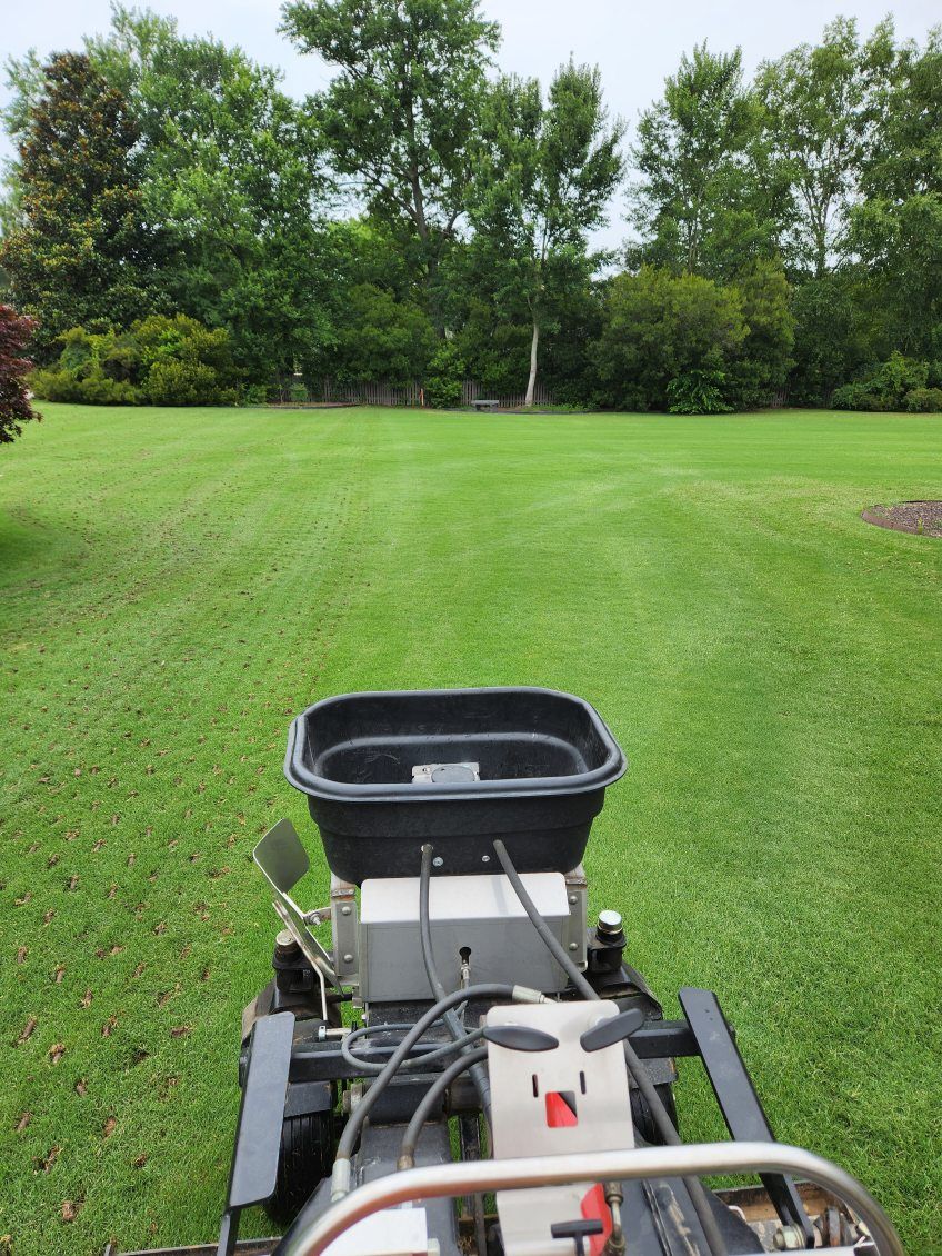 Lawn Aeration for RightLane Turf Management LLC in Wilson, NC