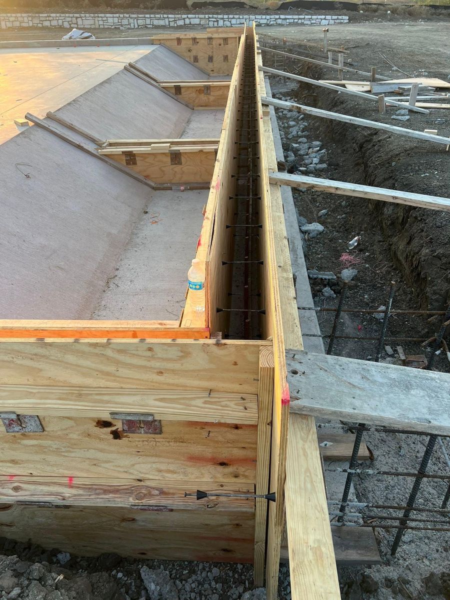 Concrete Slab Construction for BMX Concrete in Bastrop, TX