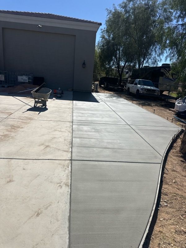 Driveway Construction for K Concepts in Central Pheonix, AZ