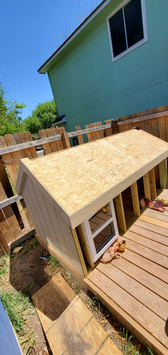 Custom Dog Houses and Animal Enclosures  for James Ellis Contracting in Kyle, TX