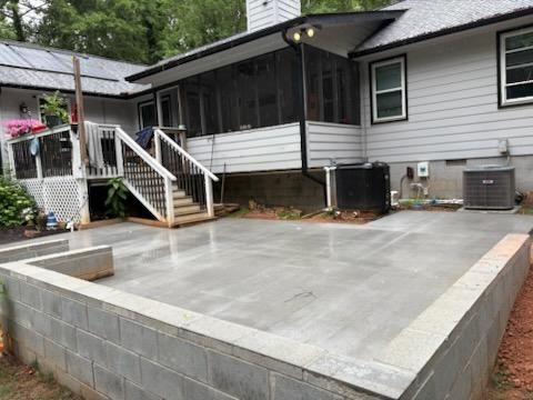 Patio Installation for Martinez Concrete Services in Griffin, GA