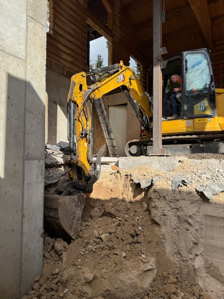 Foundation Excavation for Hansen Earth Works in Jackson, WY