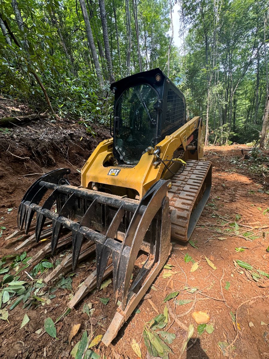 Land Clearing for HD Grading in Swannanoa, NC