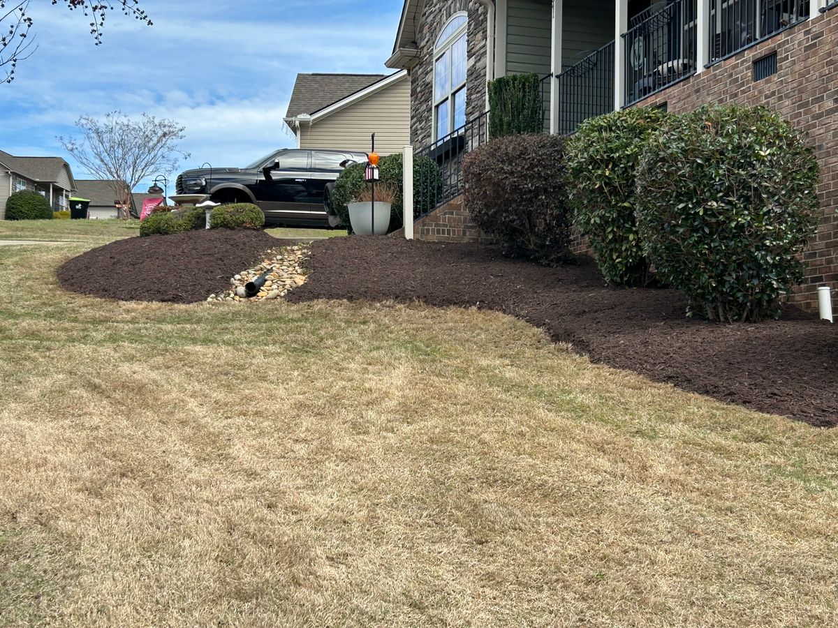 Mulch Installation for Upstate Precision Landscaping in Moore, SC