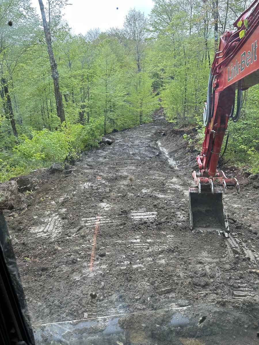 Property Grading for TBC Custom Trades in West Burke, VT