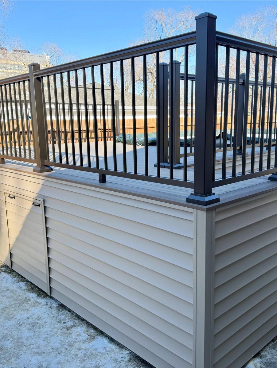 Deck Buildout for Tru Frame Outdoor Structures in Menasha, WI