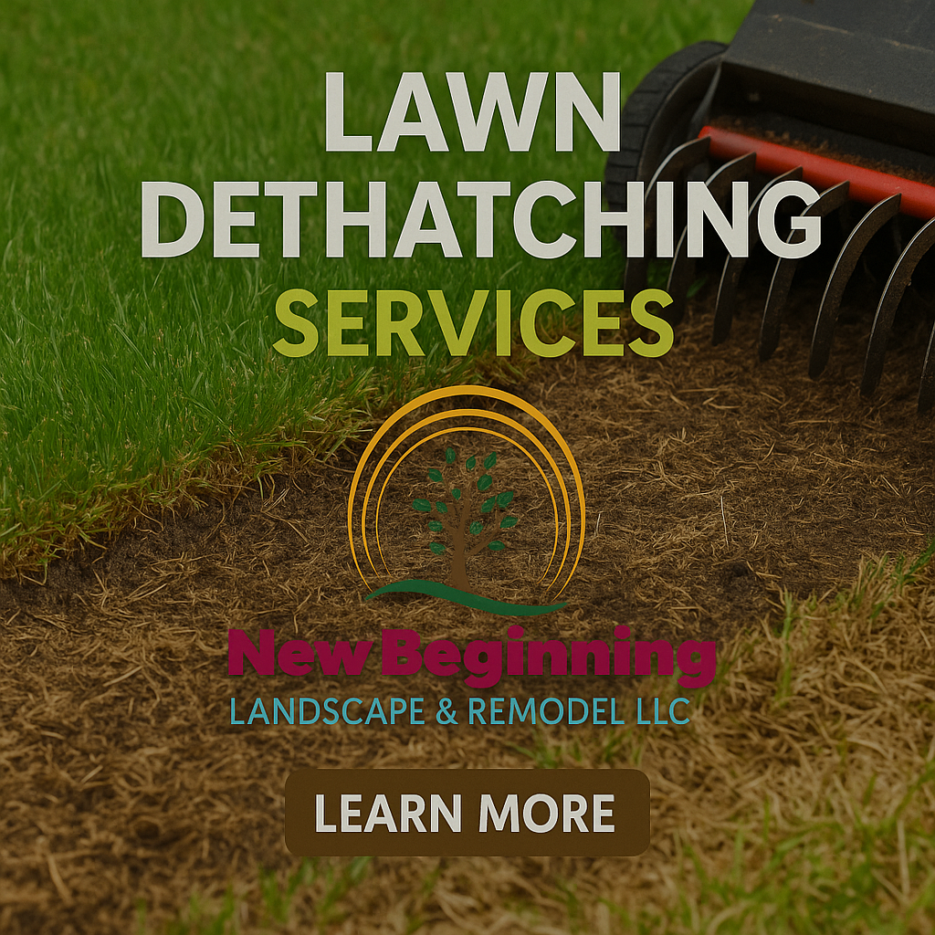 Lawn Dethatching Services for New Beginning Landscape & Remodel LLC in Atlanta, GA