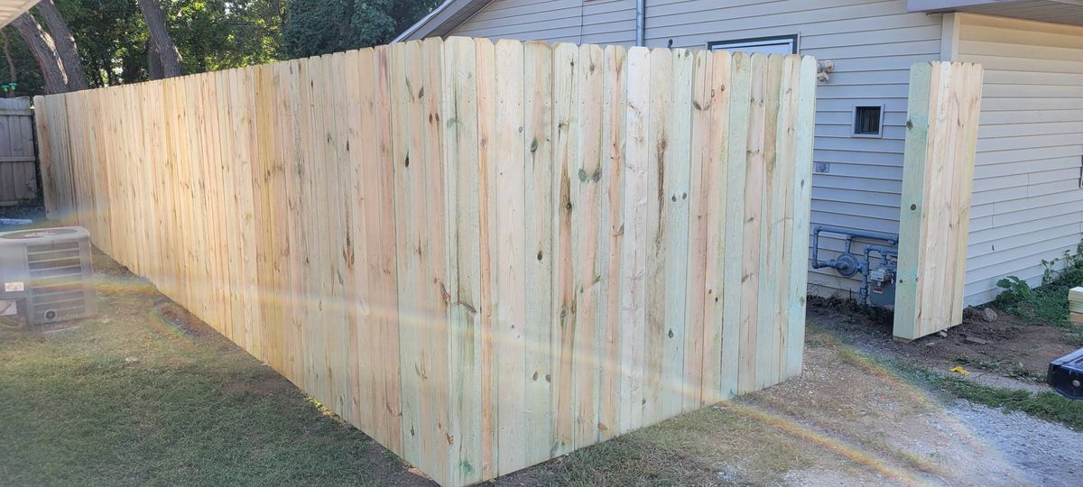 Fence Installation for Friedrich Fence in Sterling, IL