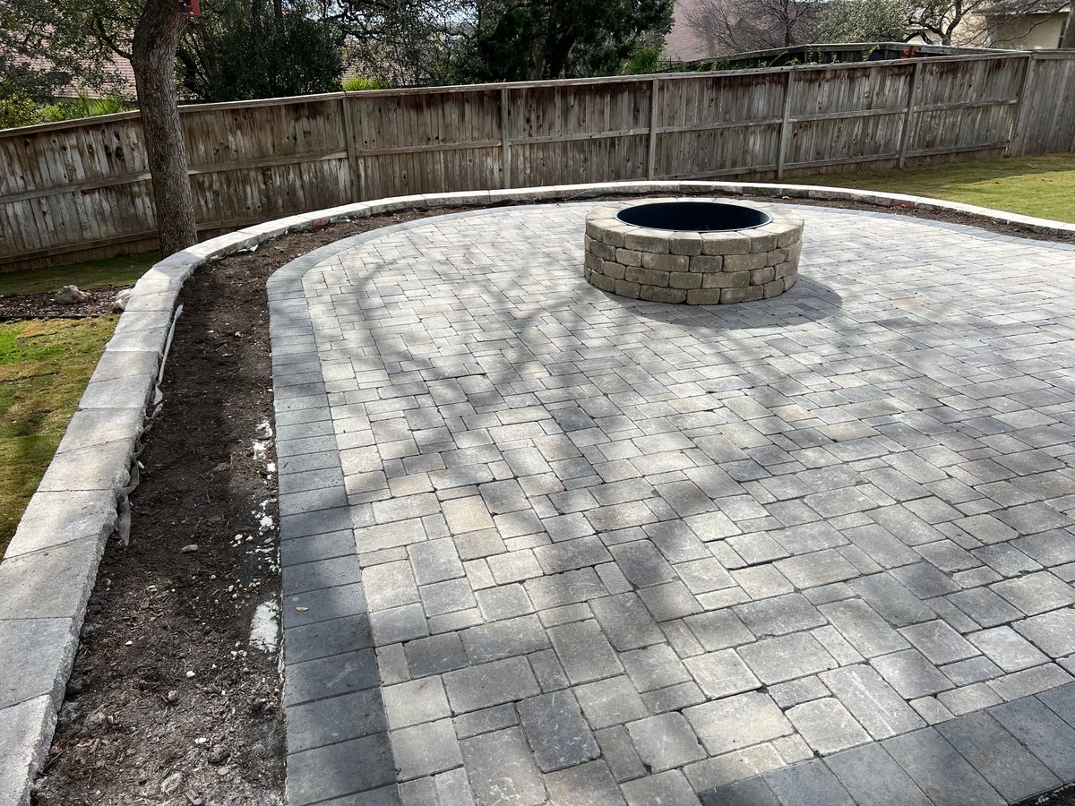 Patio Design & Construction for DR Landscape in San Antonio, TX