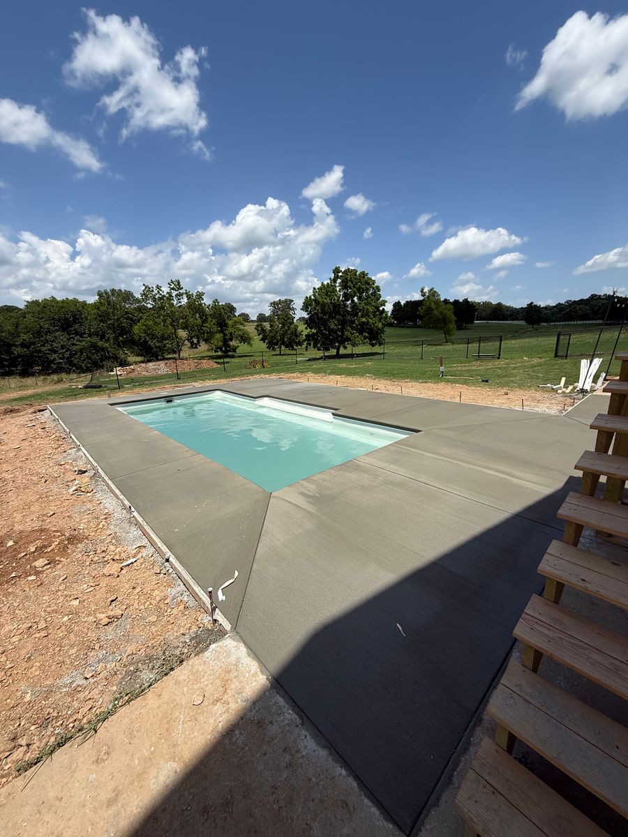 Pool Decks for Modern Concrete LLC in Lowell, AR
