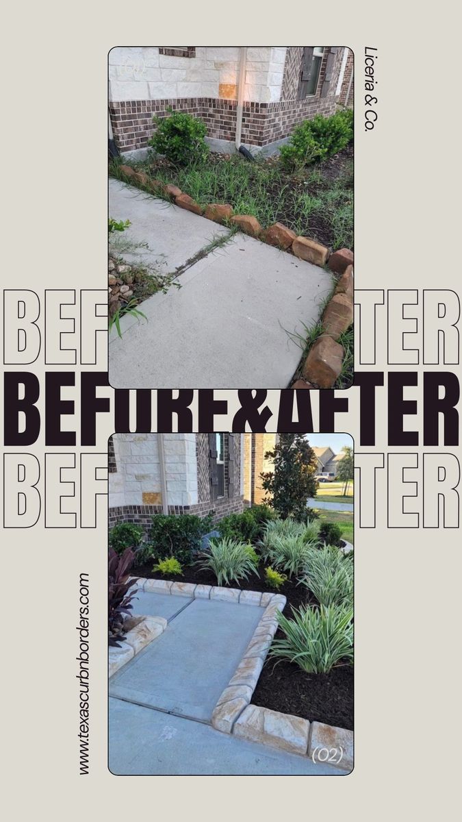 Concrete Resurfacing for Texas Curb N Borders in Houston, TX