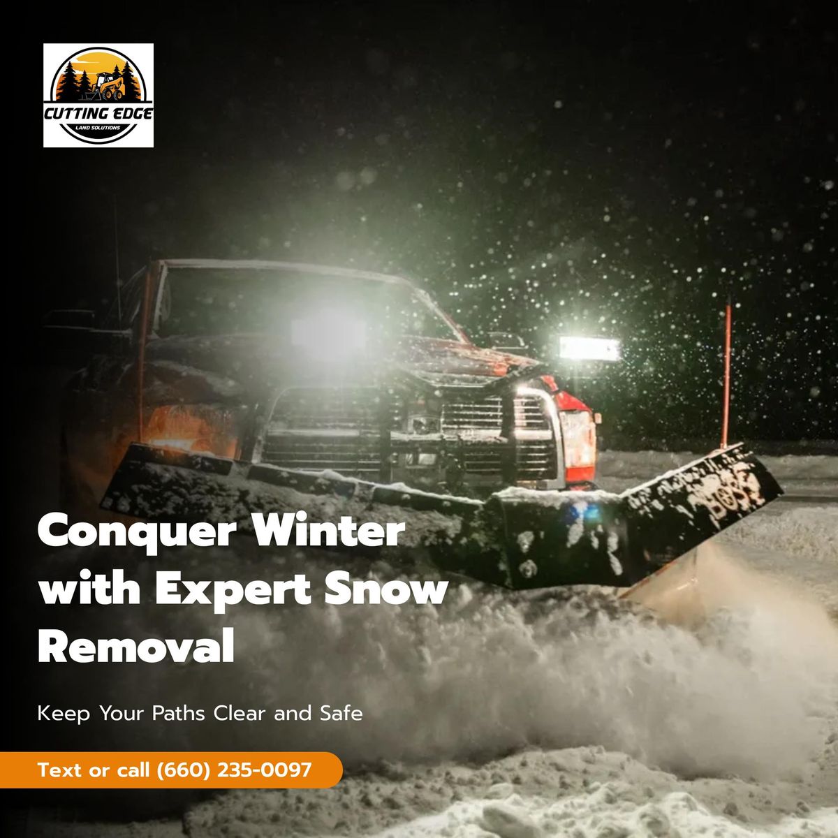 Snow Removal for Cutting Edge Land Solutions in Stanberry, MO
