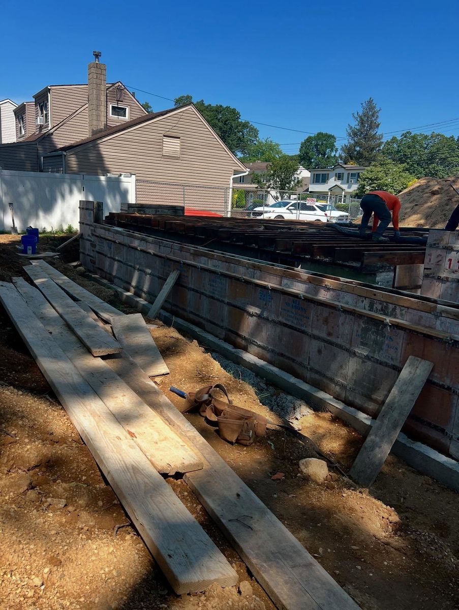 Foundation for Azores Concrete L.T.D. in Port Jefferson Station, NY