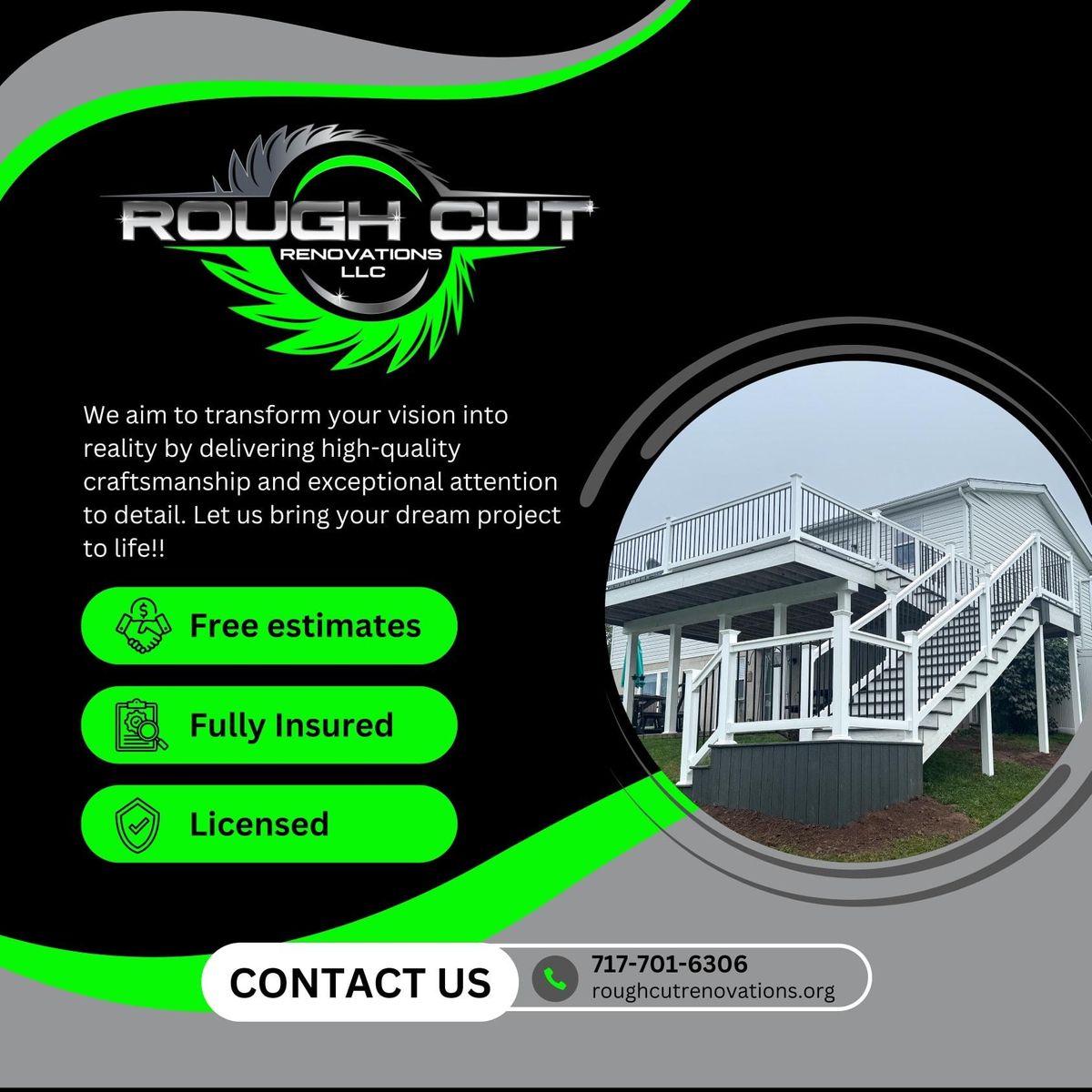 Painting and Staining for Rough Cut Renovations in Millersburg, PA