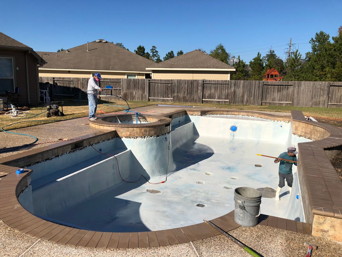Pool Remodels for Texas Curb N Borders in Houston, TX