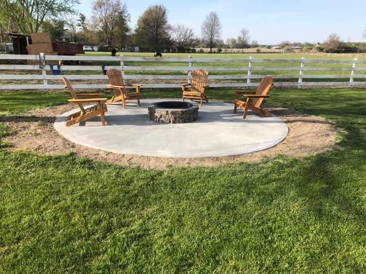 Slab Installation for Concrete Creations to Foundiations. in Yorktown, IN