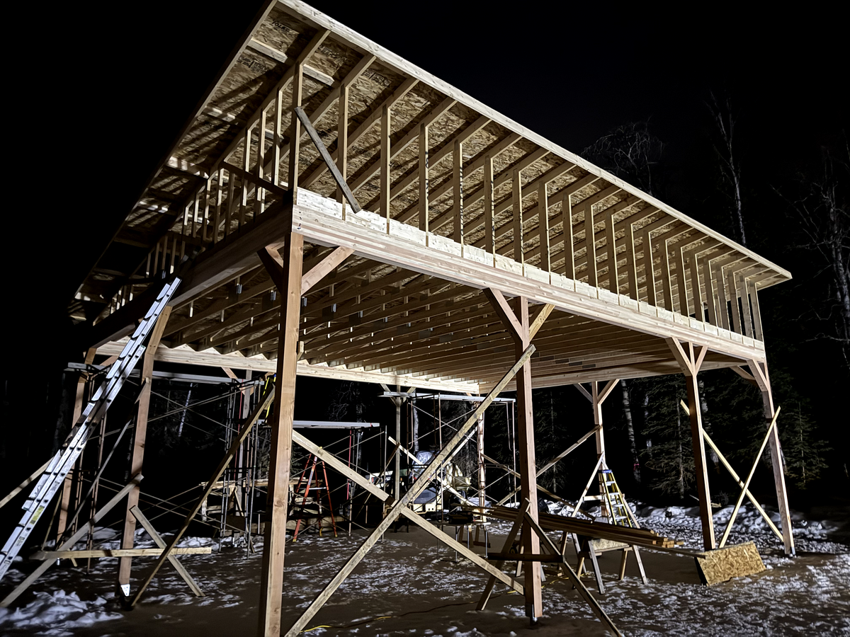 Framing for Clore Construction in Kenai, AK