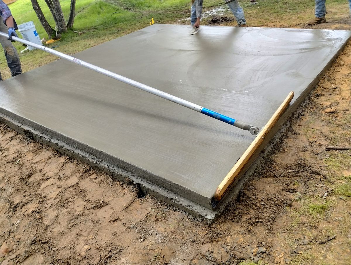 Concrete Slab Construction for Mg's Renovations in Longview, TX