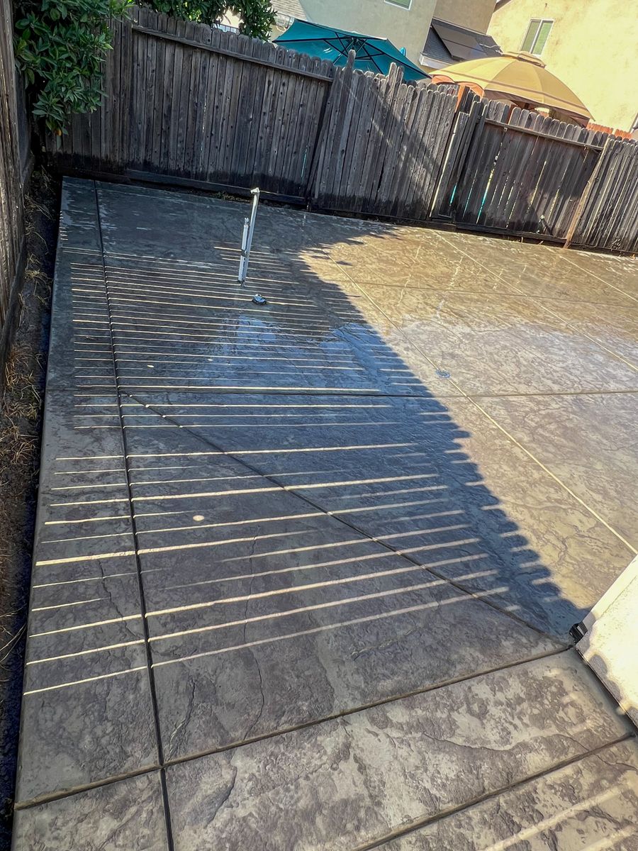Stamped Concrete Installation for PREMIER CONCRETE CREATIONS in Stockton, CA