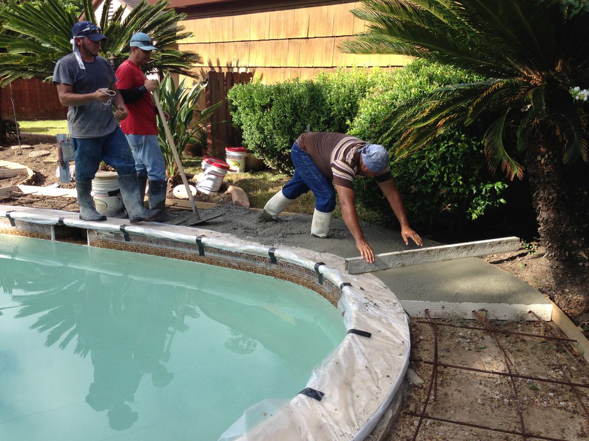 Pool Remodels for Texas Curb N Borders in Houston, TX