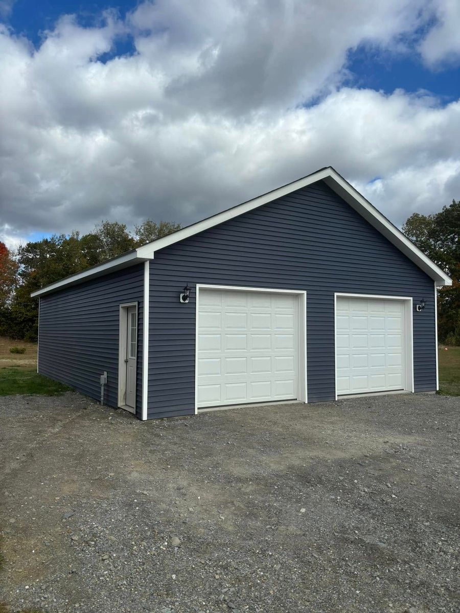 Garage Construction for True North Home Services in Brewer, ME