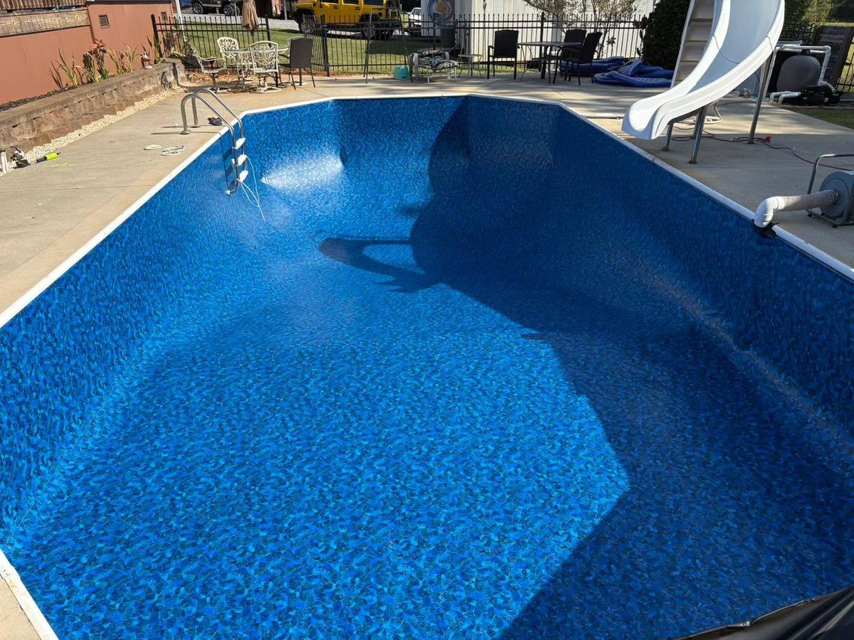 Inground Swimming Pool Builds for Passmore Construction LLC in Dallas, NC