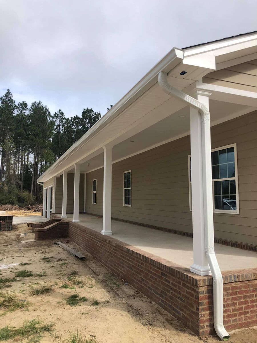 Seamless Gutter Installs for Southern Gutter Solutions, LLC in Waycross, GA