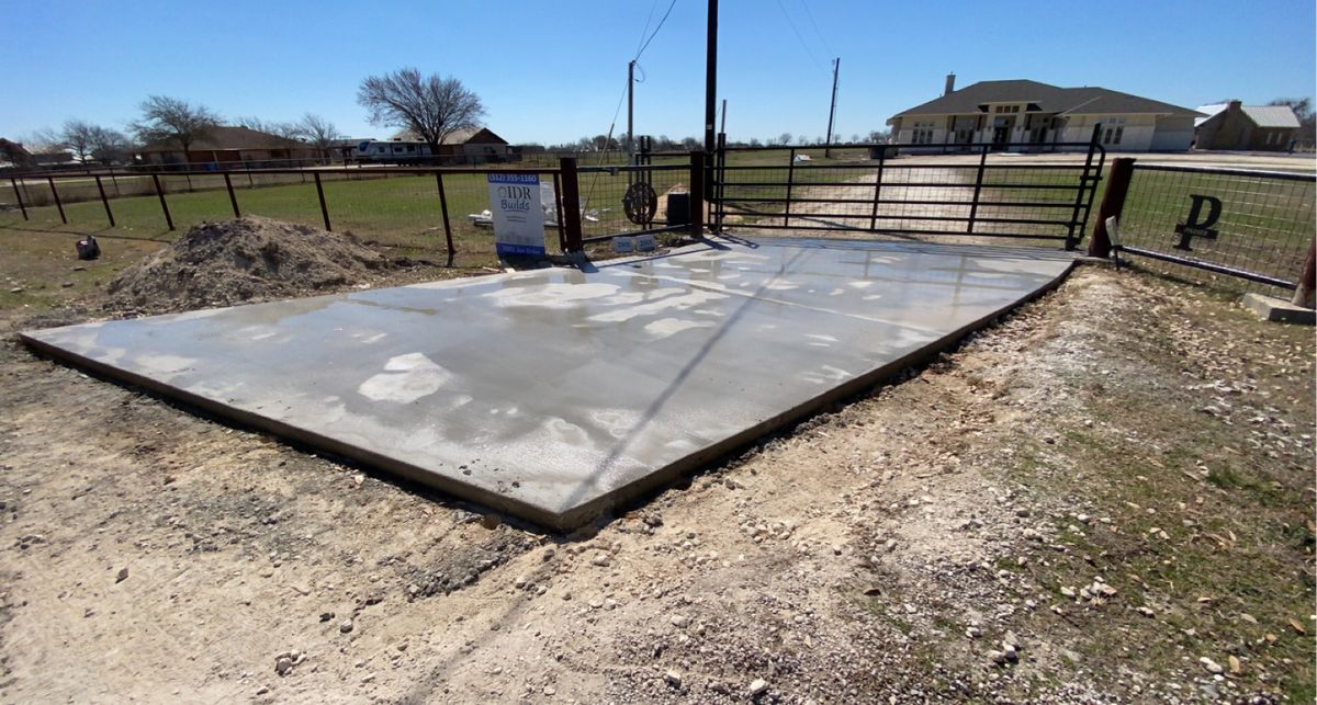 Concrete Driveway Installation for Leo's Concrete Crew in Elgin, TX