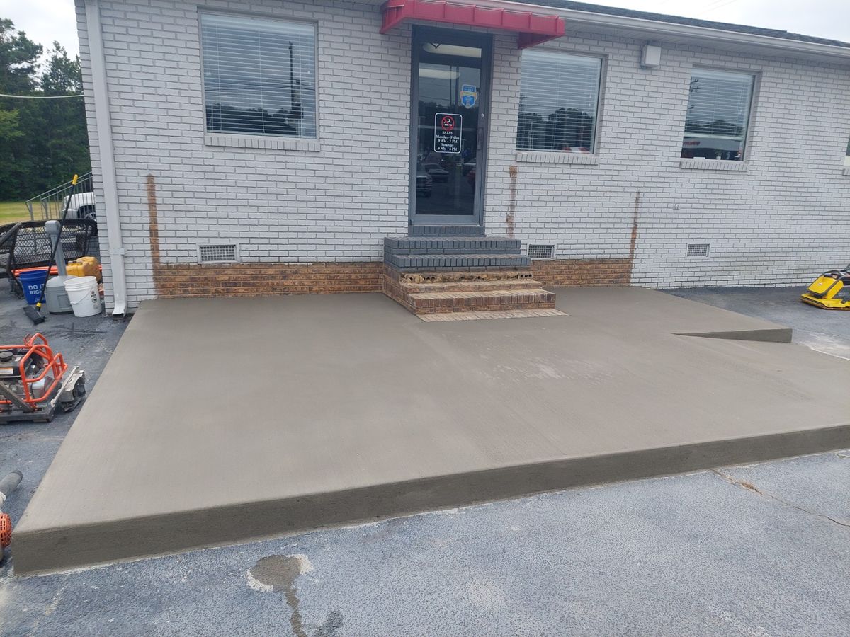 Stair Design & Installation for T&J Concrete in Anderson, SC