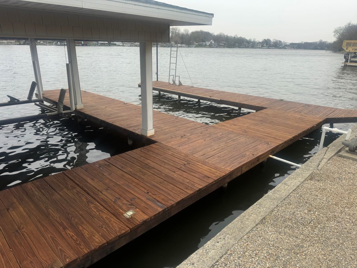 Deck & Fence Staining for Risner Construction in De Motte, IN