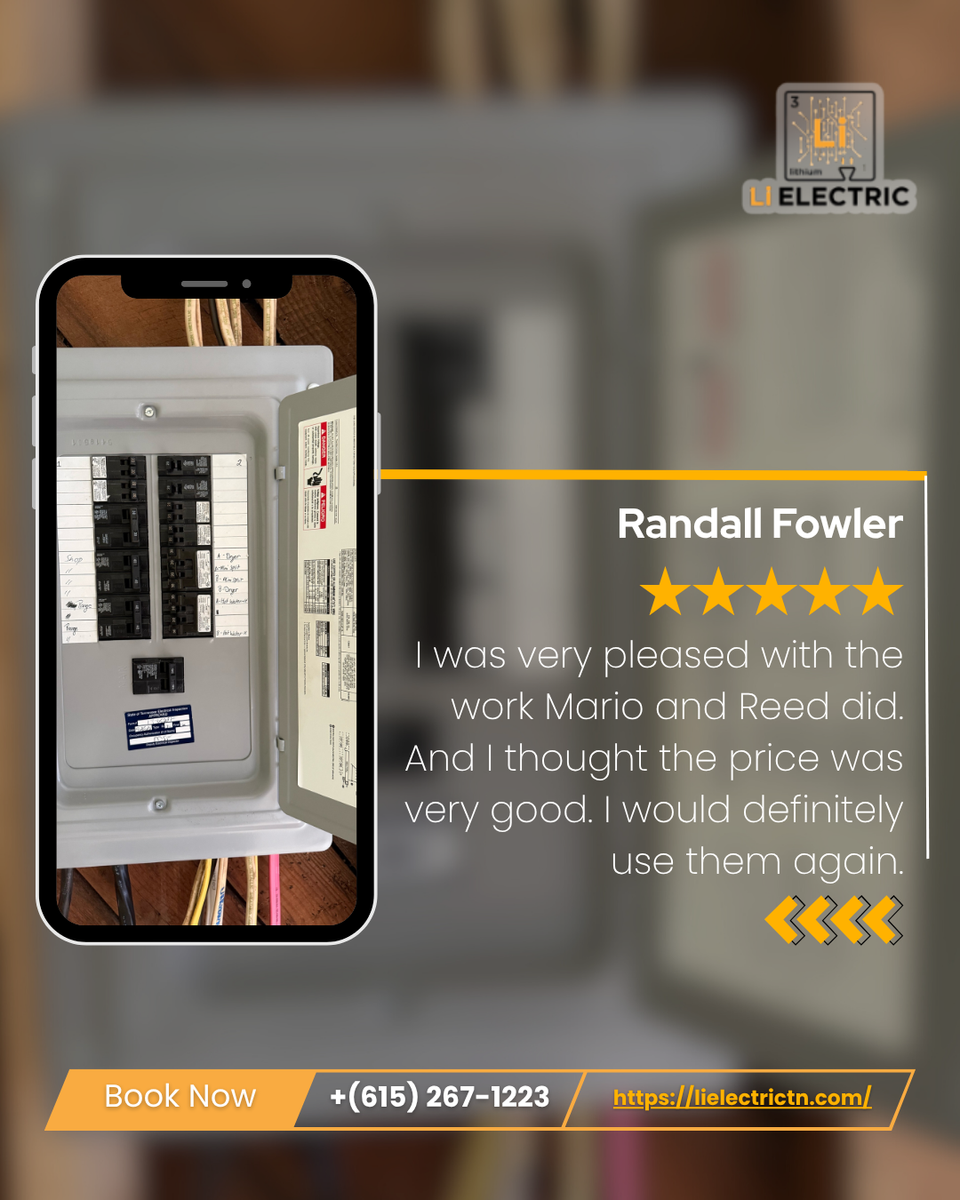 Remodel / Custom Home Electrical Work for Li Electric of TN in Columbia, TN