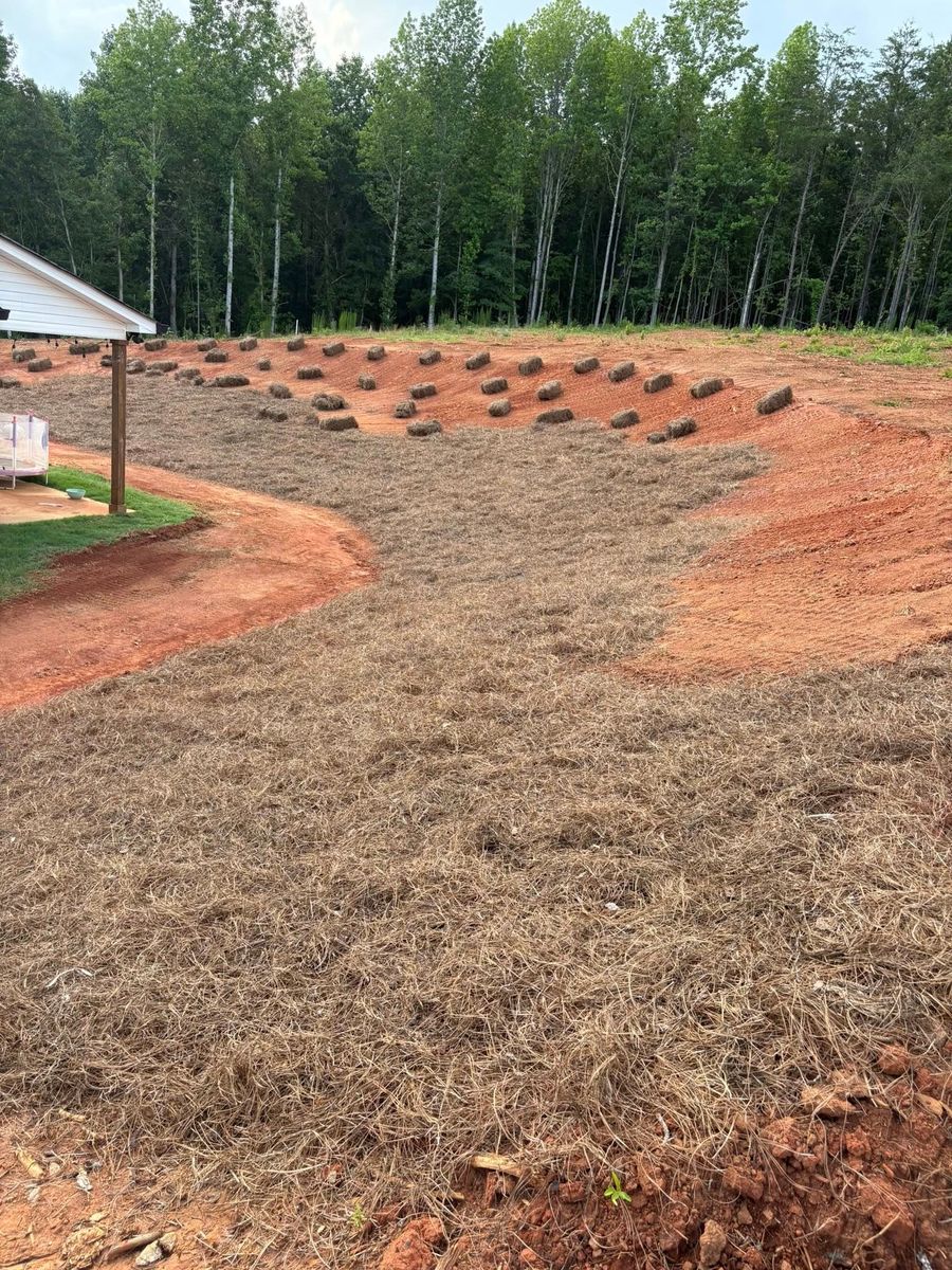 Mulch and Pinestraw Installation for Taylormade Lawn Management in Clarkesville, GA