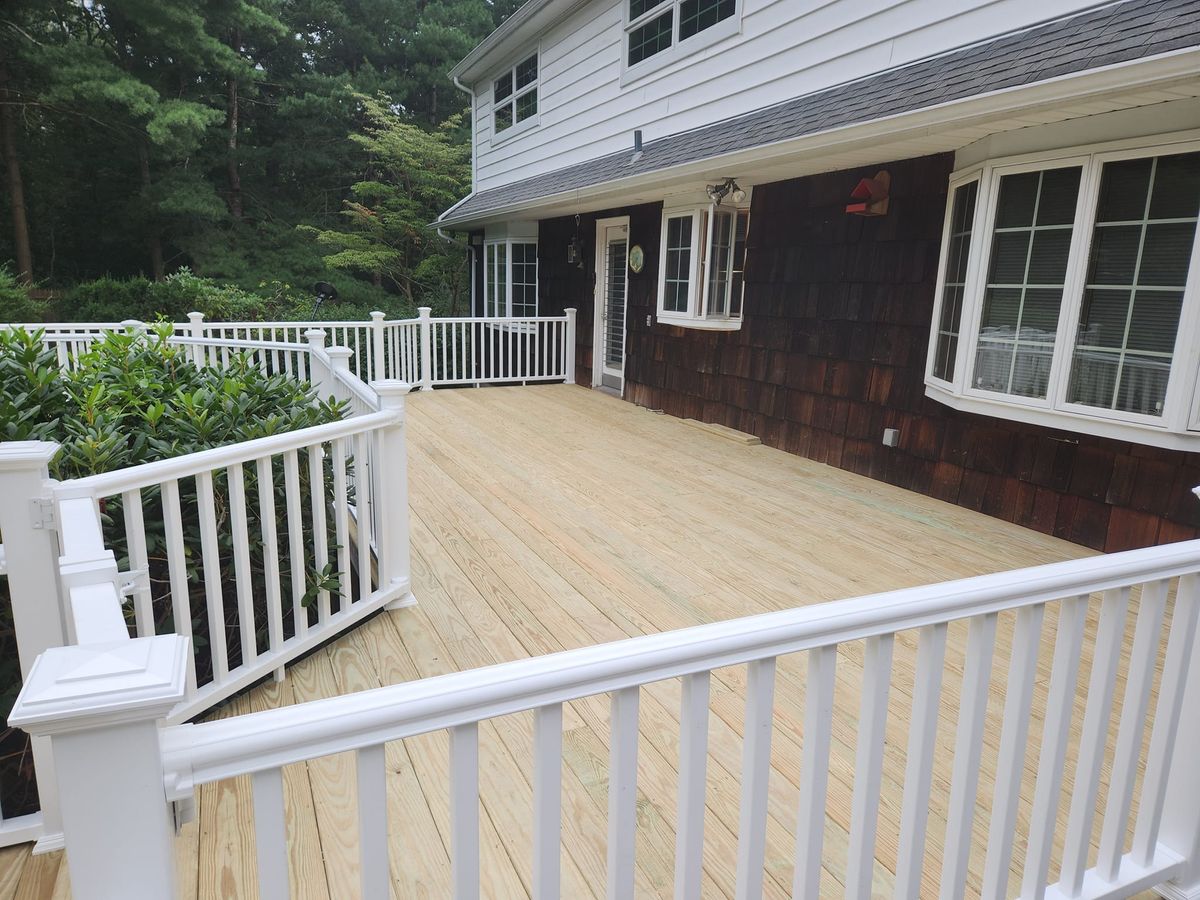 Deck & Patio Installation for Blue Line Home Renovations in Middle Island, NY