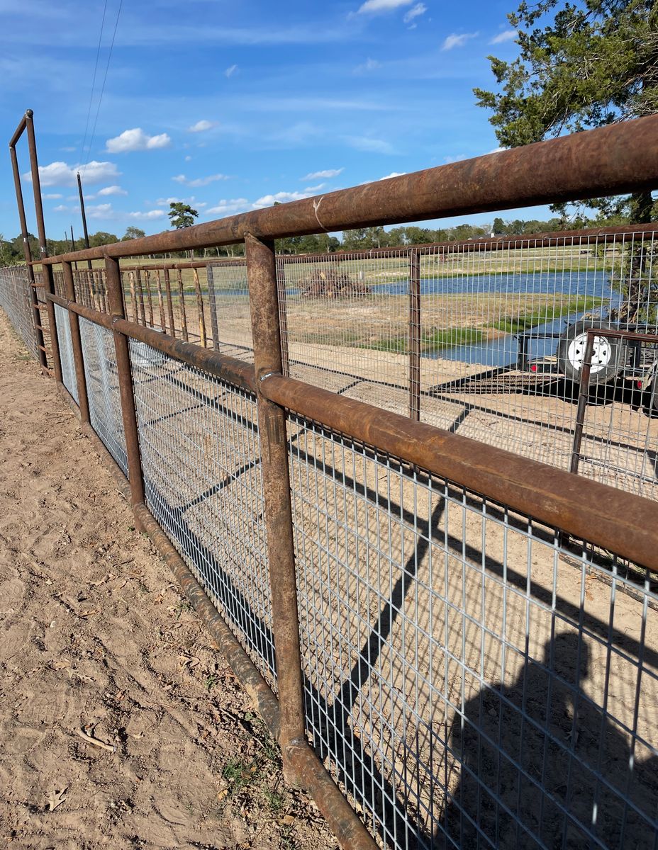Pipe Entrances for Landers Ranch Services in Grimes County, TX