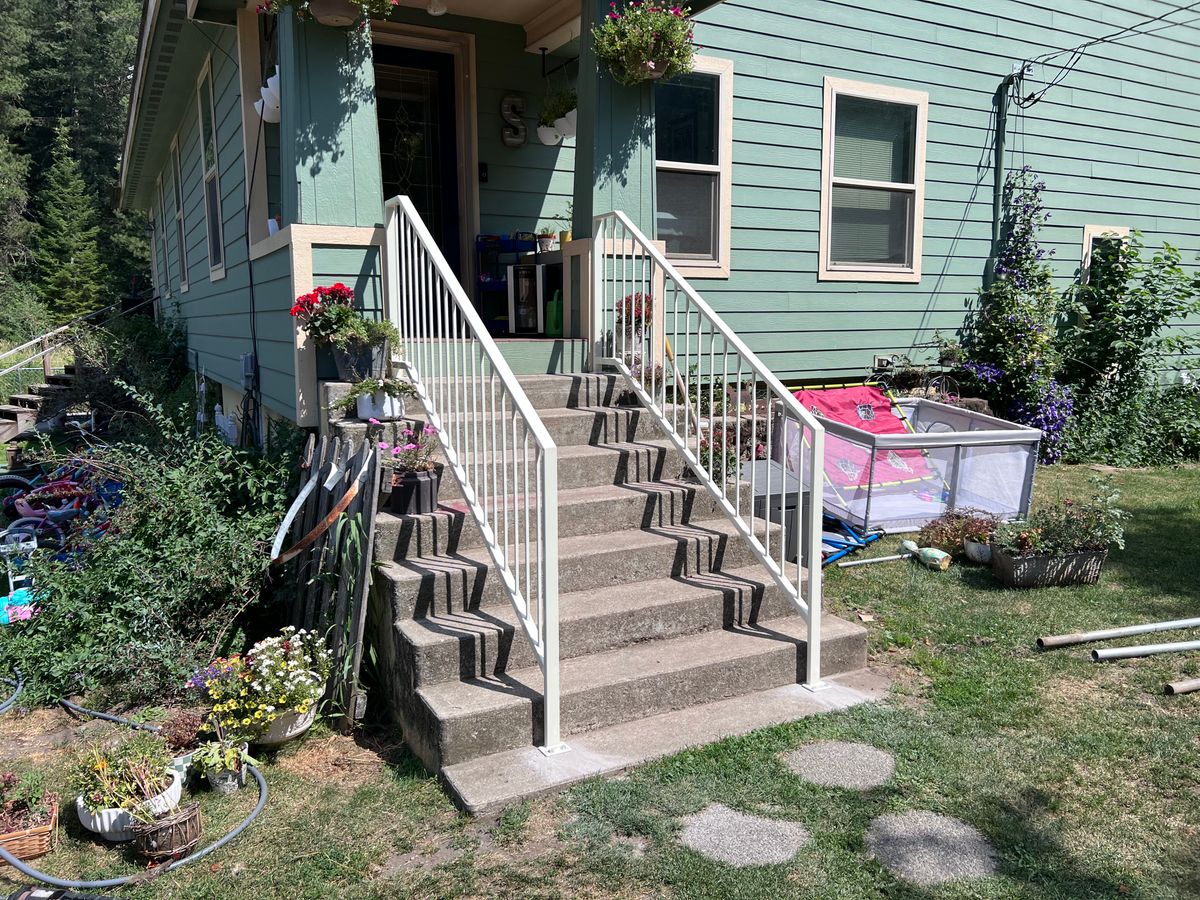 Custom railing for Weingart Welding & Fab in Coeur d'Alene, ID