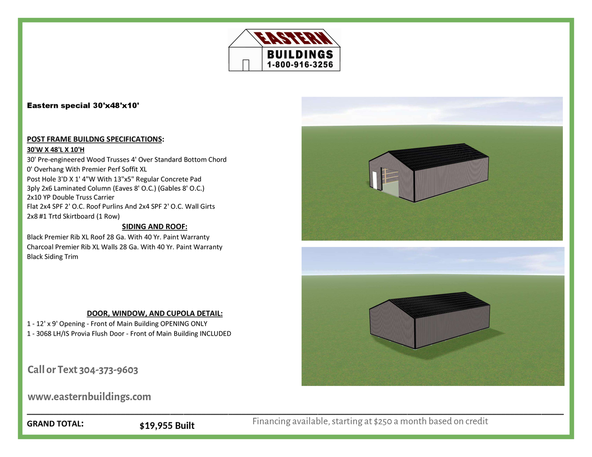 Horse Barns for Eastern Buildings in Parkersburg, WV