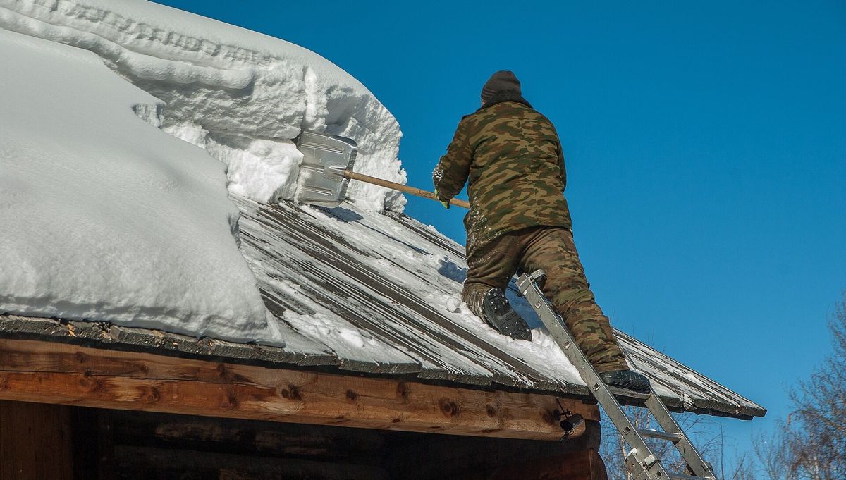 Roof Shoveling for Next Level Construction in Saco, ME