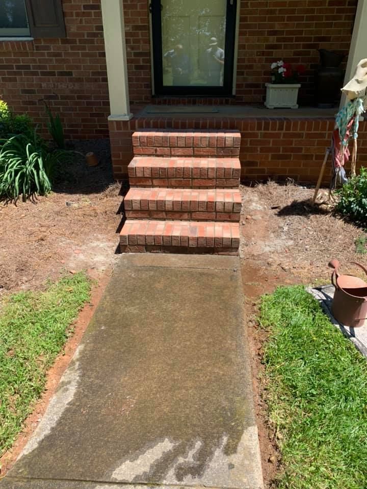 Step Installation for McCune Construction LLC in Mocksville, NC