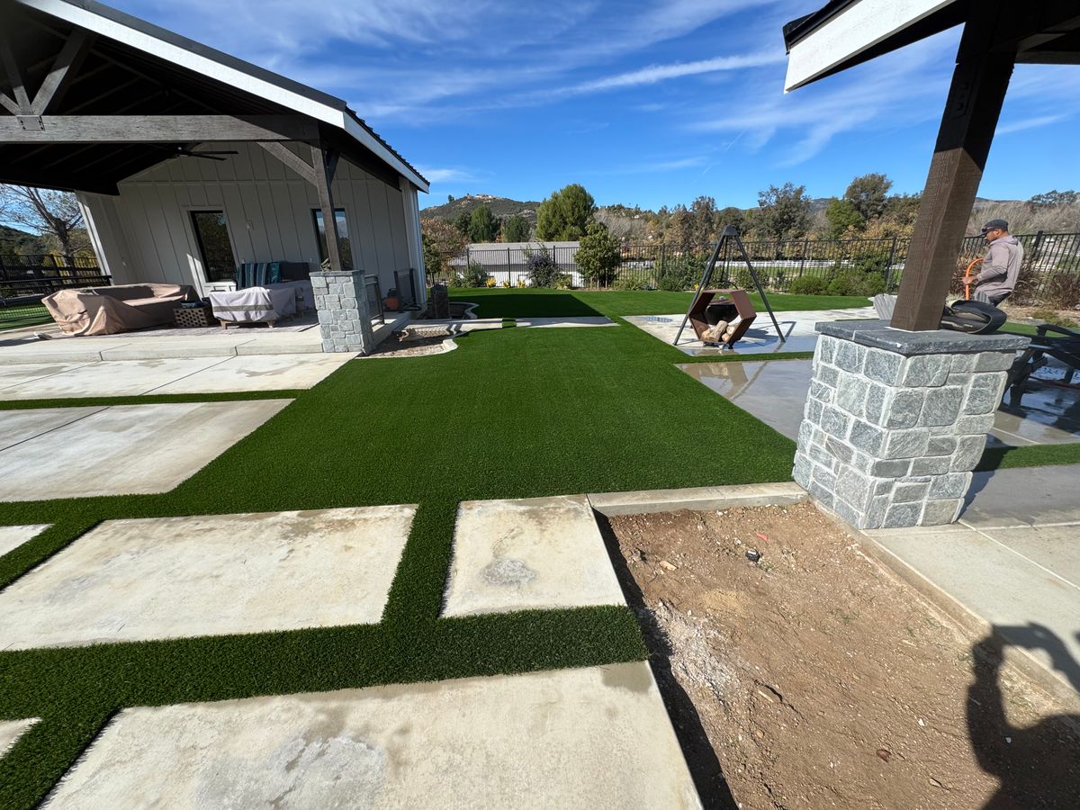 Artificial Turf Installation for Aidan Jade Landscaping in Riverside County, CA