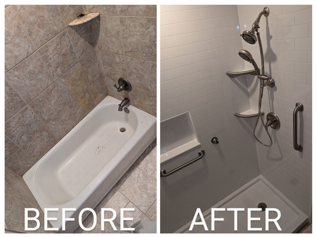 Custom Showers for Brick City Bath in Sanford, NC