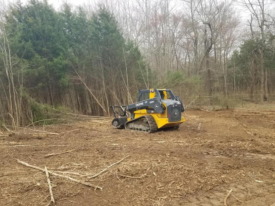 Post logging cleanup for Carolina Construction Services in Woodleaf, NC